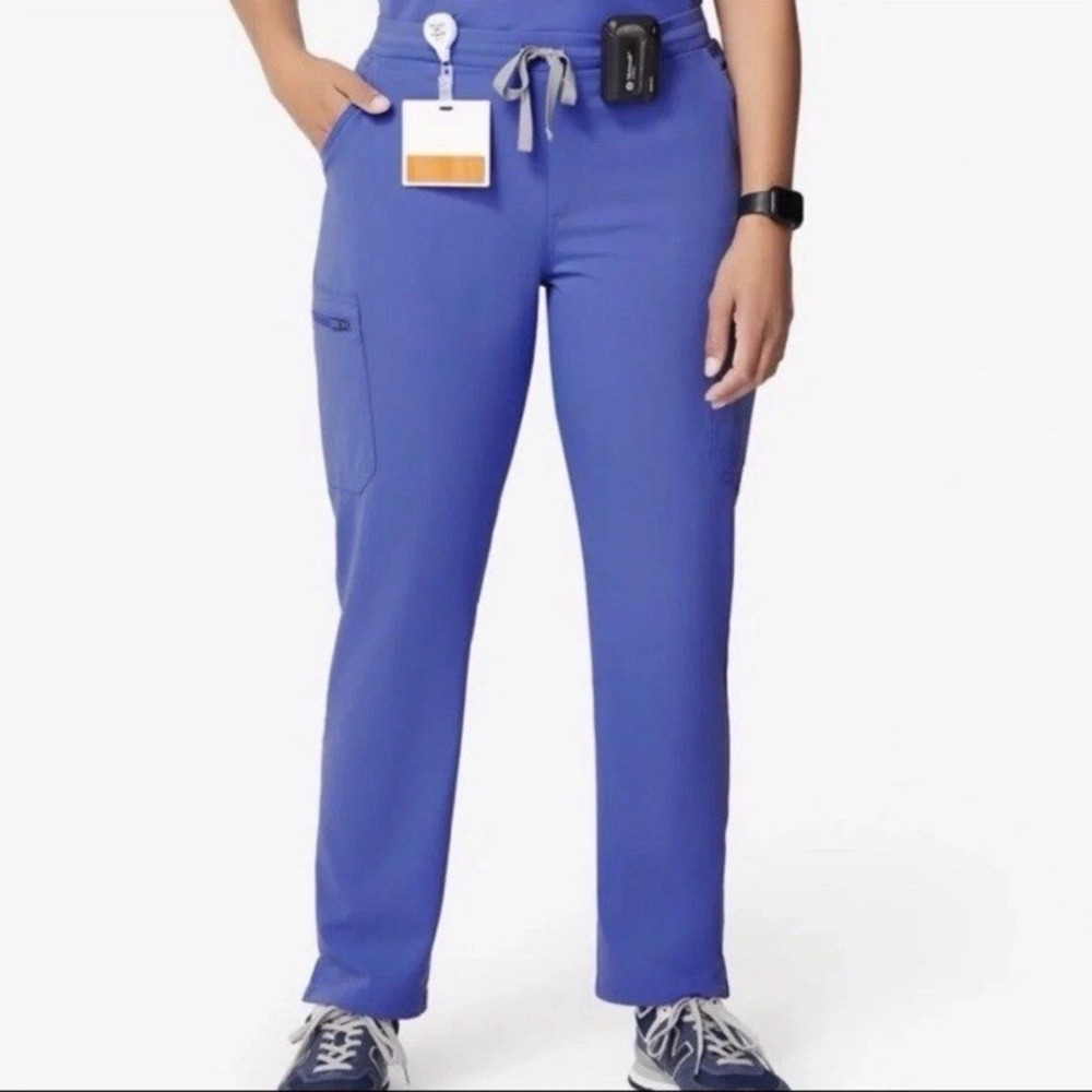 FIGS Womens Denim blue Yola Pants Medium Po 1660